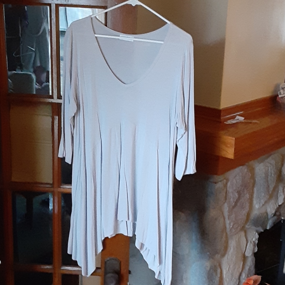 Grey tshirt flowy dress